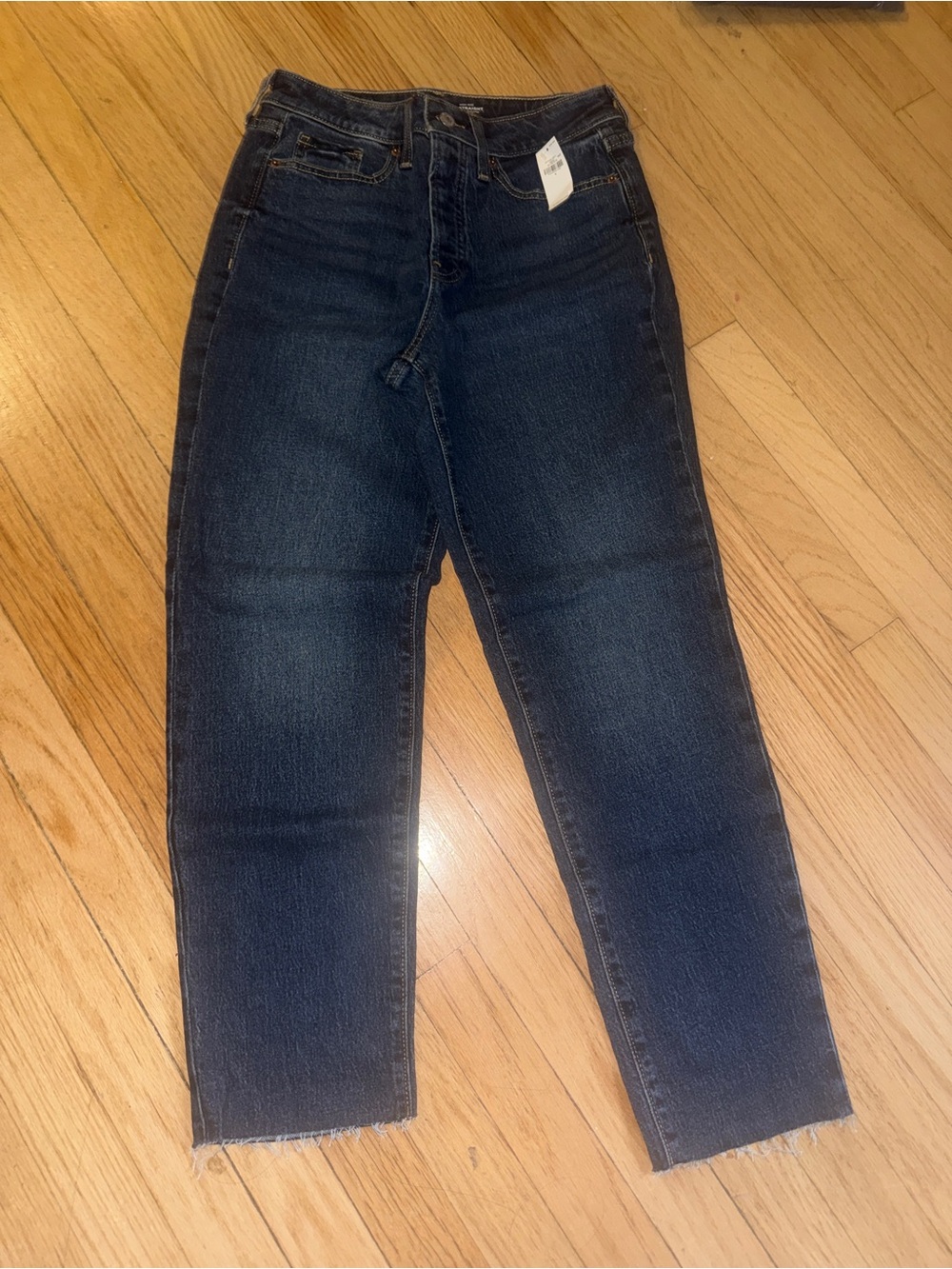 Old Navy Dark Blue Cropped Straight Jeans